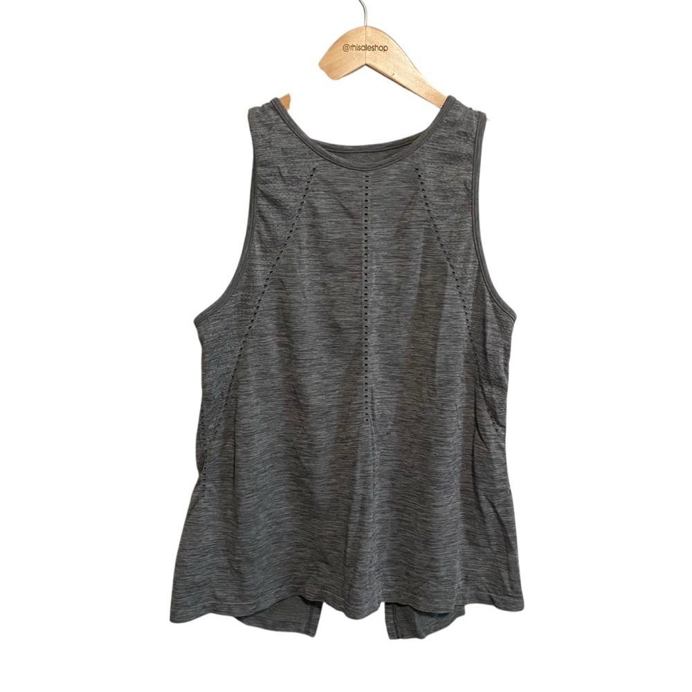 Athleta Gray Foothill Seamless Split Back Athleti… - image 2